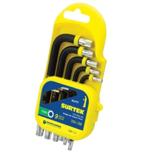 juego de 9 llaves hexagonales torx® rack surtek allft9ur